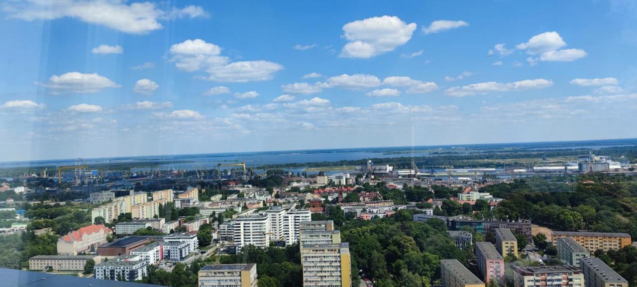 Апартаменты Aleda Tower, 14 Floor, Balkon Щецин Экстерьер фото