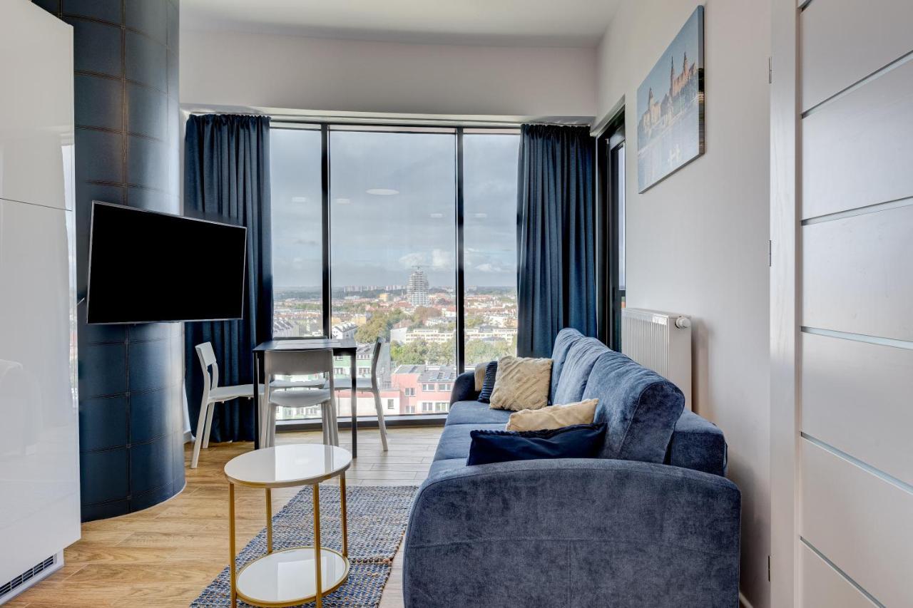 Апартаменты Aleda Tower, 14 Floor, Balkon Щецин Экстерьер фото